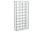 Montara Tempered Glass Wine Storage LED Curio Cabinet Chrome