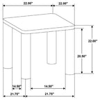 Castlewood Engineered Wood Cocktail Coffee Table Brown Oak