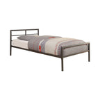 Fisher Metal Twin Open Frame Bed Gunmetal
