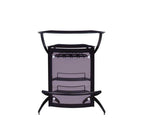 Dallas 2-shelf Curved Freestanding Home Bar Cabinet Black
