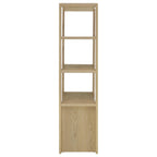 Laurelton 3-shelf Media Tower Tall Pier Cabinet Light Oak