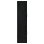 Riva 4-door Tall Accent Display Cabinet LED Lighting Black