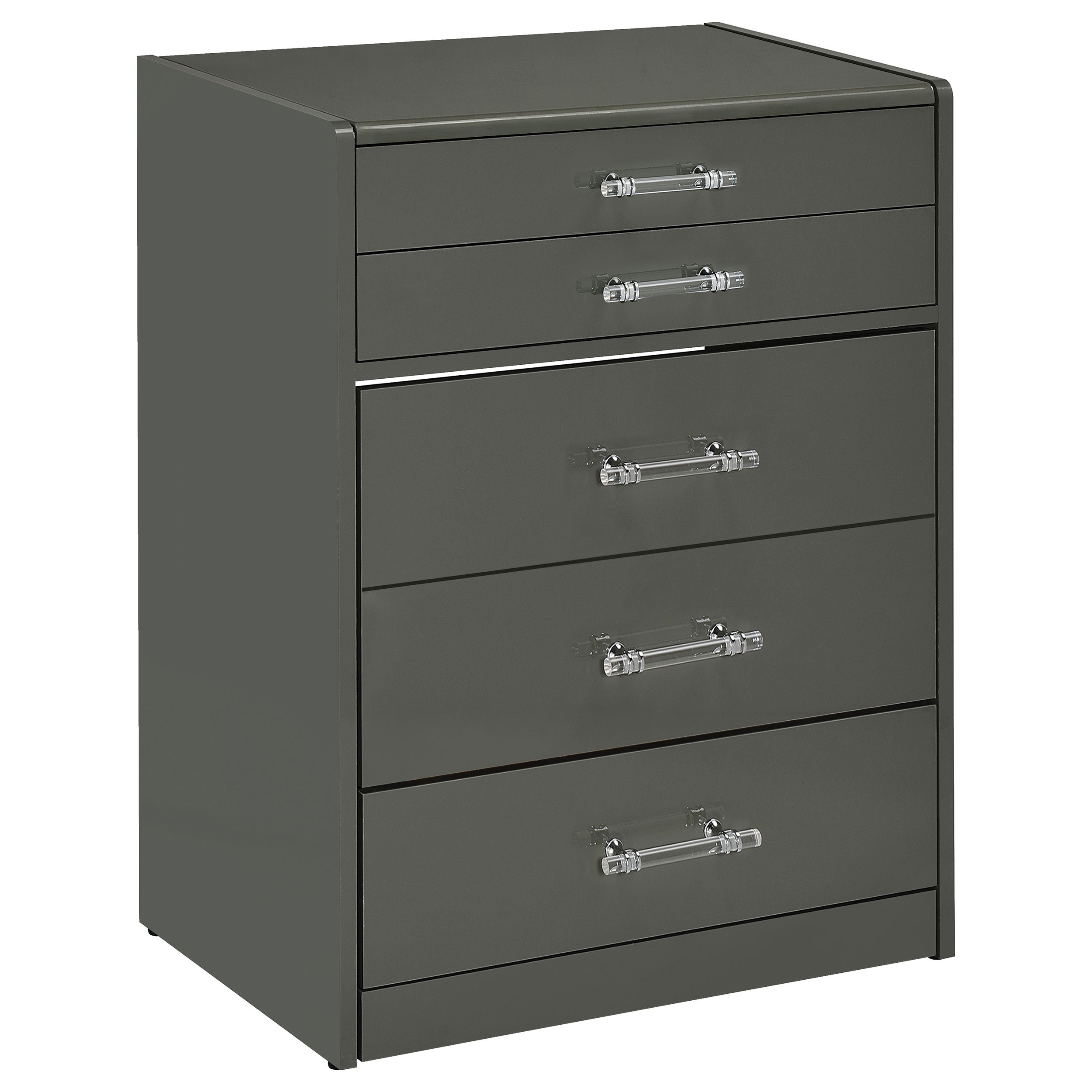 Danbury 3-drawer Makeup Vanity & Stool Set White High Gloss