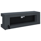 Mallory TV Stand Fireplace Console Bluetooth Speaker Black High Gloss