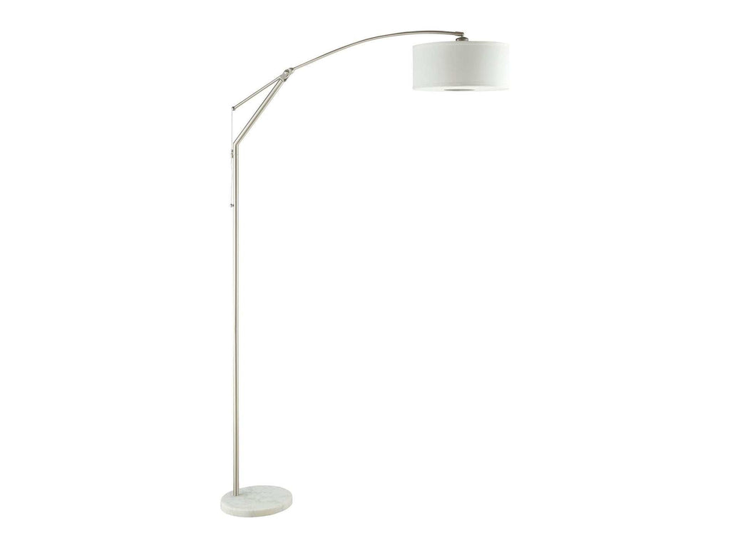 Moniz 81-inch Drum Shade Arc Adjustable Floor Lamp Chrome
