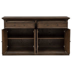 Ridgewell 2-drawer 4-door Dining Server Dark Oak