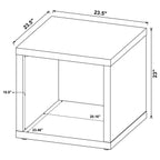 Frisco Square Engineered Wood Coffee Table Dark Pine