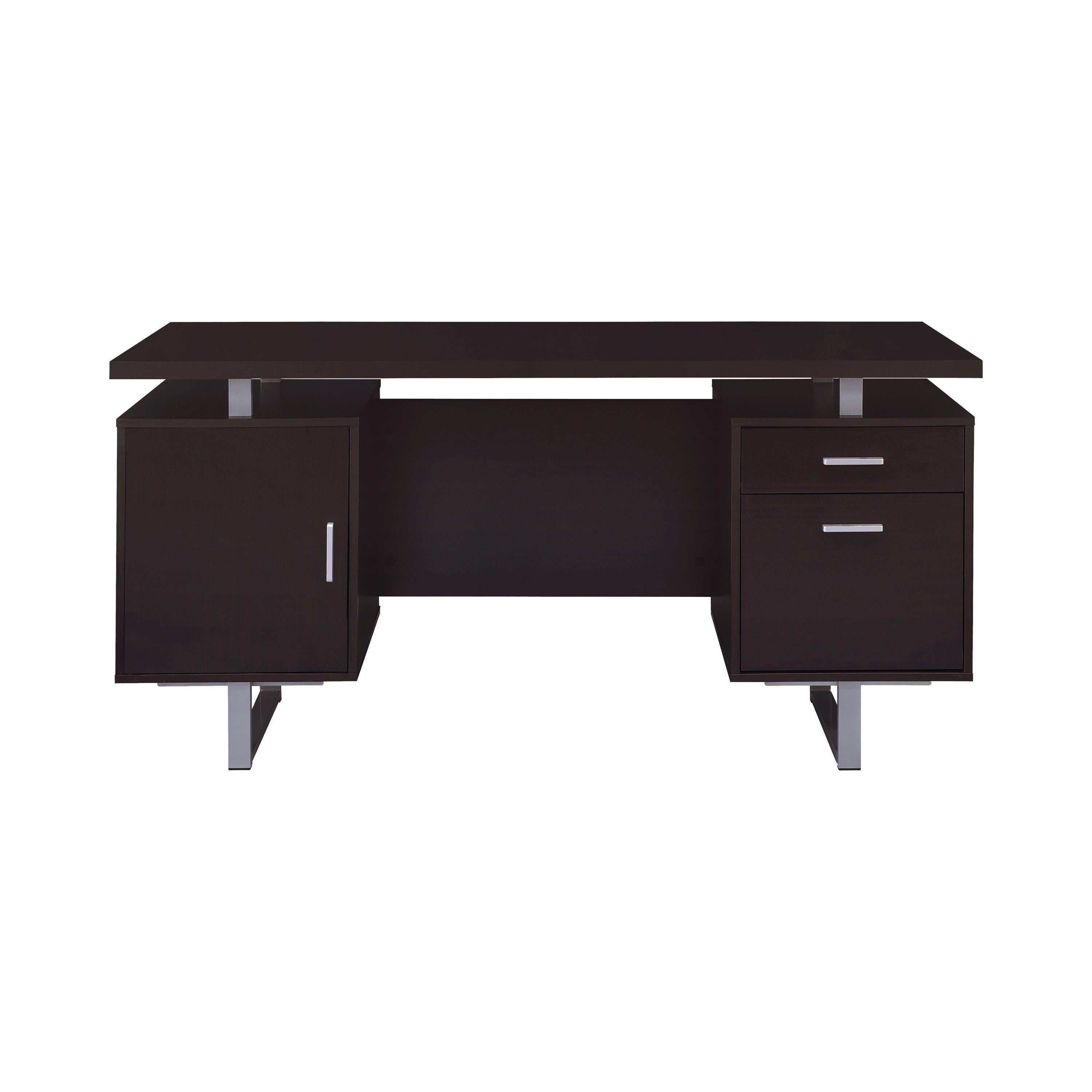 Lawtey 60-inch 2-drawer Office Computer Desk Cappuccino