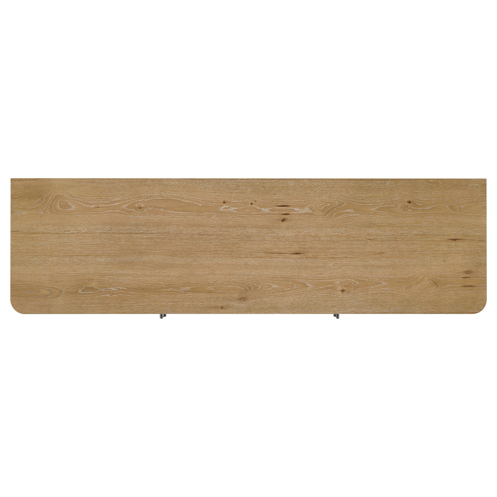 Rowe 65-inch 2-door Wood TV Stand Media Console Light Oak