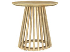 Touhy Round Solid Wood End Side Table Natural Mango