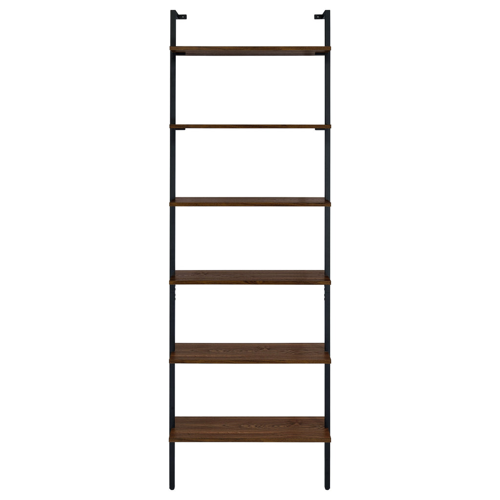 Owens 96-inch 6-shelf Wall Bookshelf Walnut