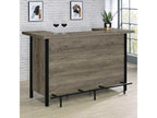 Bellemore Freestanding Home Bar Wine Cabinet Grey Driftwood
