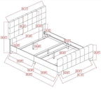 Fairfield Upholstered Eastern King Panel Bed Beige