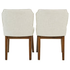 Ellis Dining Chair Set of 2 - Beige Fabric