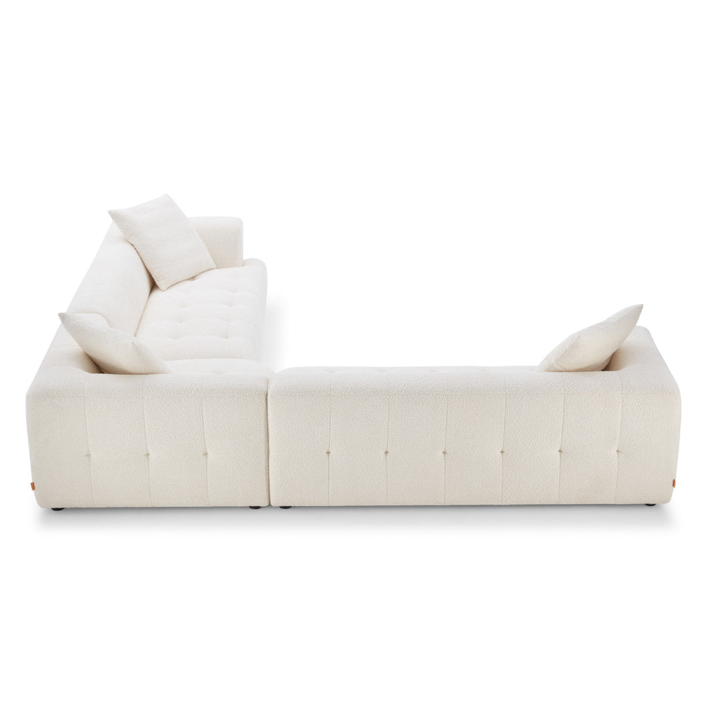 Kaynes Ivory Boucle Corner Sofa
