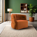 Walden Swivel Chair - Burnt Orange Velvet