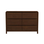 Lionel Mid Century Modern Solid Wood 6-Drawer Dresser