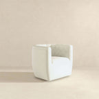 Delaney Cream Boucle Swivel Chair