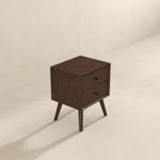 Caroline Walnut Night Stand 2-Drawer