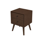 Caroline Walnut Night Stand 2-Drawer