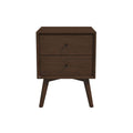 Caroline Walnut Night Stand 2-Drawer