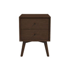 Caroline Walnut Night Stand 2-Drawer