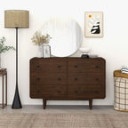 Alexa Mid Century Modern Dresser 6 Drawers