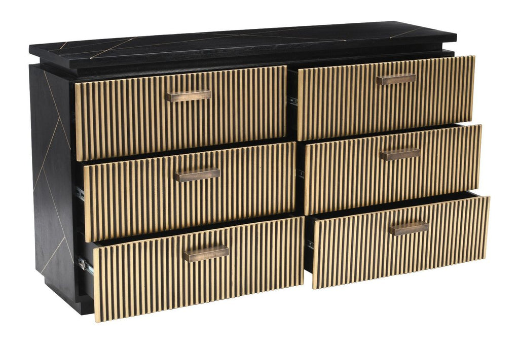 Galaxy Home Allure Dresser in Black