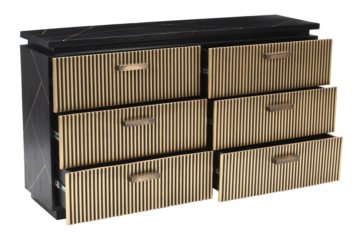 Galaxy Home Allure Dresser in Black