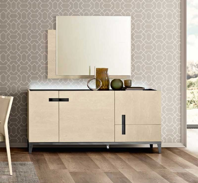 ESF Furniture - Ambra 3 Door Buffet in Ivory - AMBRA-3DOOR BUFFET