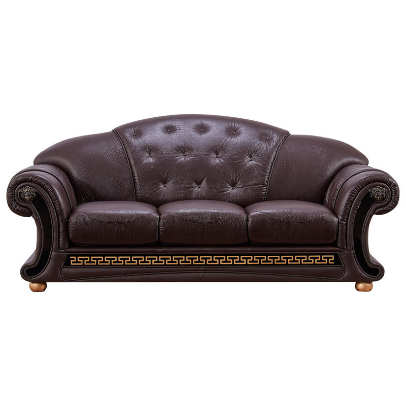 ESF Furniture - Apolo Sofa Bed in Brown- APOLO3BEDBROWN
