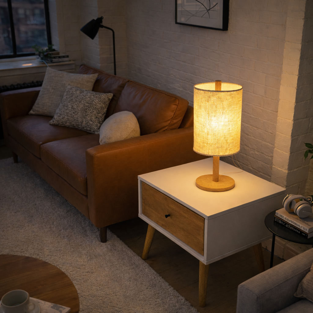 Arcana Table Lamp - Oak - Natural