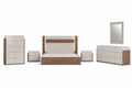 Aryan beige bedroom collection on a clean white background