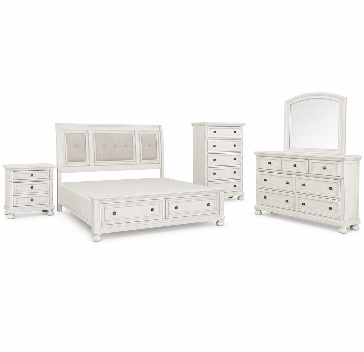 Robbinsdale Bedroom Set complete bedroom collection on white background