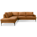 Bristol Durable Vegan Leather Left-Facing Sectional Sofa