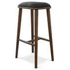 Jason Black PU Leather Bar Stool