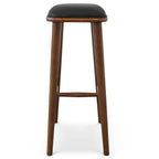 Jason Black PU Leather Bar Stool