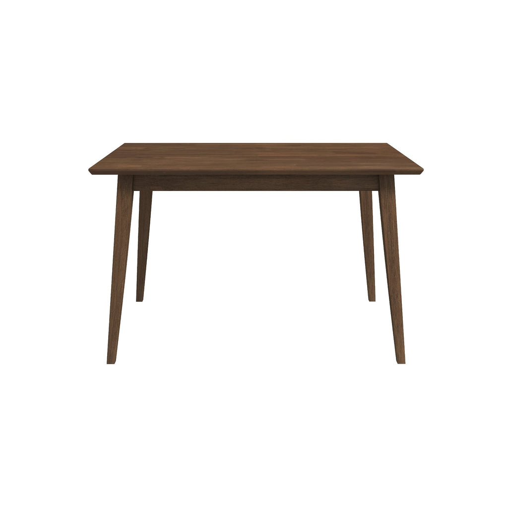 Levi Modern Style Solid Wood Rectangular Walnut Top Dining Table 47"