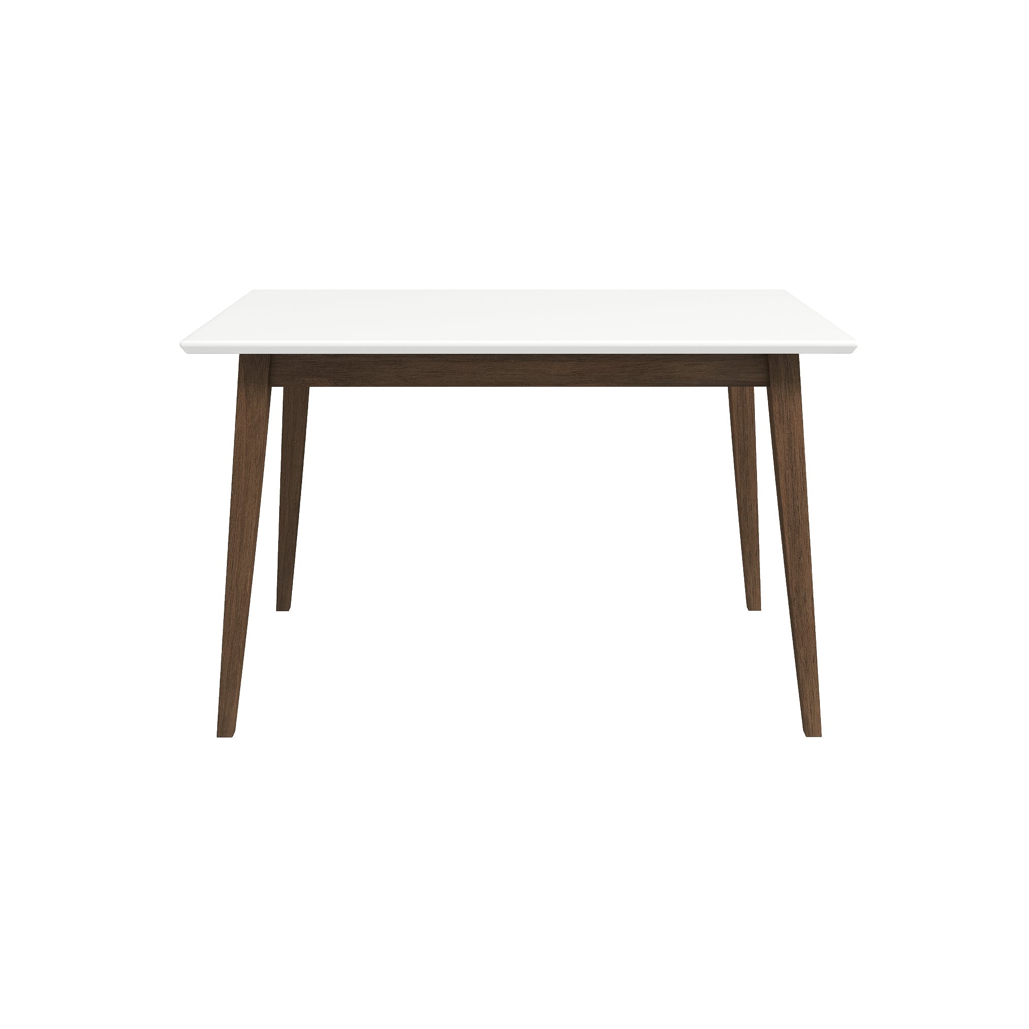 Levi Modern Style Solid Wood Rectangular White Top Dining Table 47"