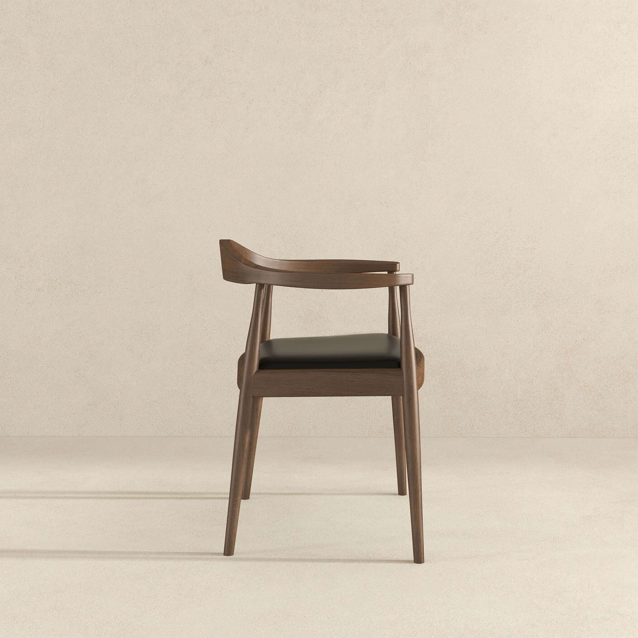 Kelly Black Vegan Leather Dining Chair