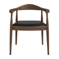 Kelly Black Vegan Leather Dining Chair