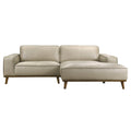 Kerrville Tan Leather Right Sectional Sofa