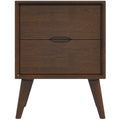 Alexandra Walnut Nightstand - 2 Drawers