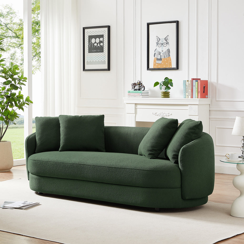 Dylan Modern Olive Green Boucle Sofa
