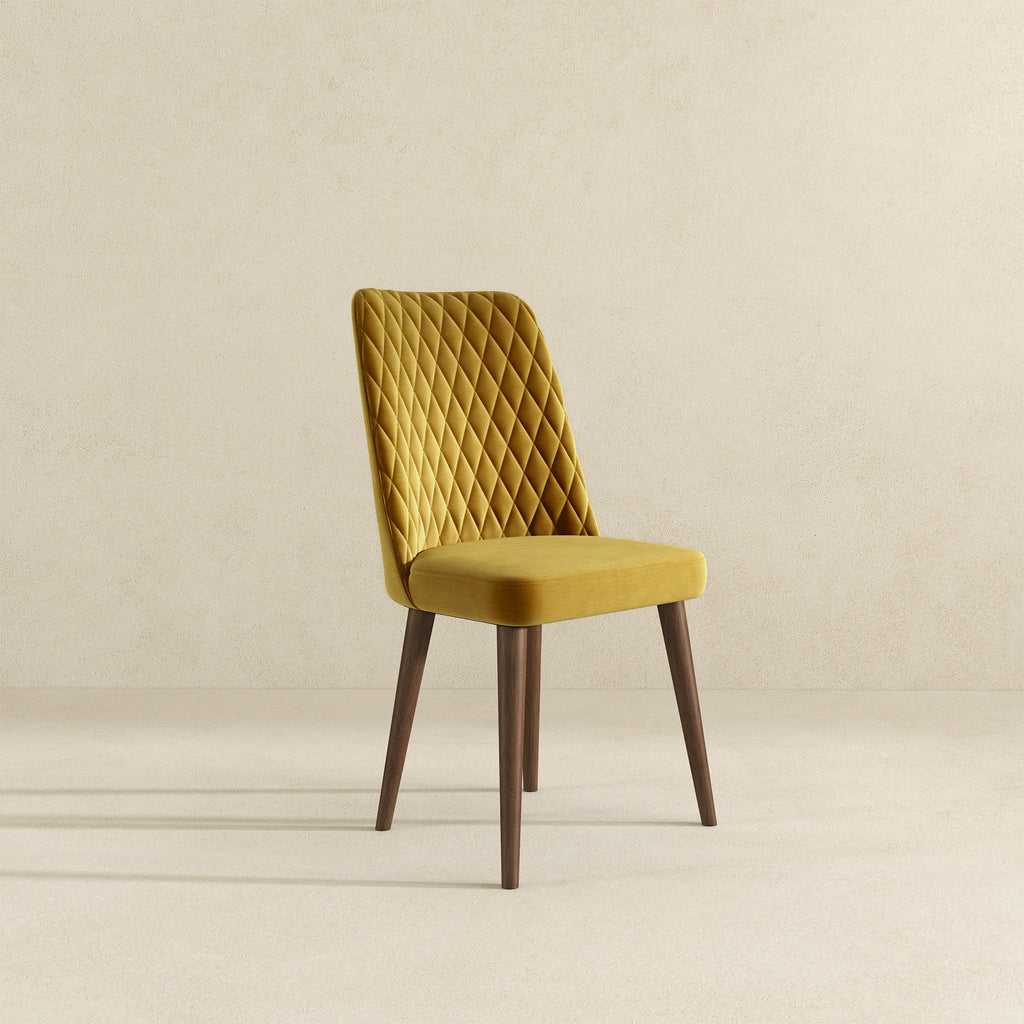 Katie Gold Velvet Dining Chair (Set Of 2)