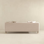 Nora Light Cream Velvet Sofa