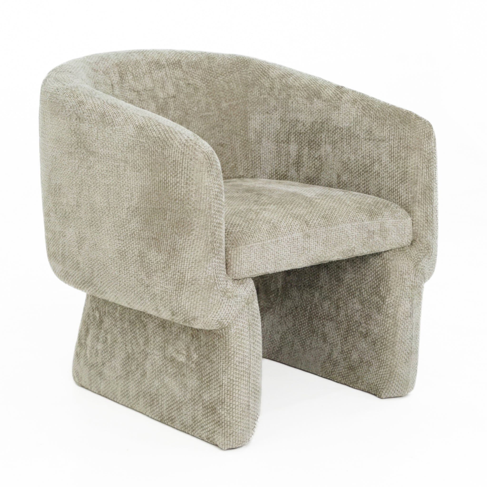 Wichita Light Brown Chenille Lounge Chair