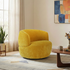 Thornton Gold Chenille Swivel Chair