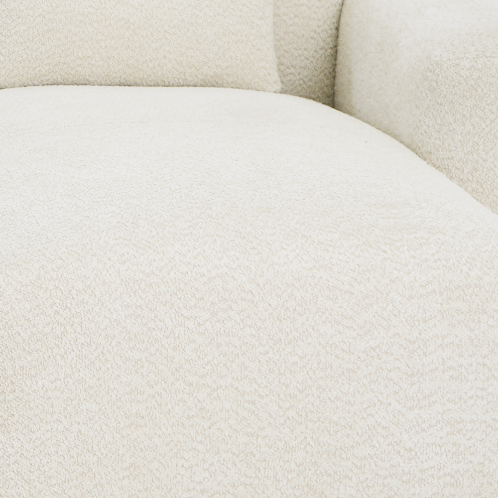 Haledon 3-Piece Sand Boucle Right Sectional Sofa