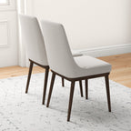 Kate Beige Fabric Dining Chair (Set Of 2)